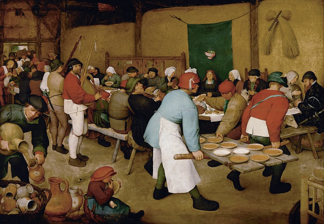 Peasant Wedding by Pieter Bruegel