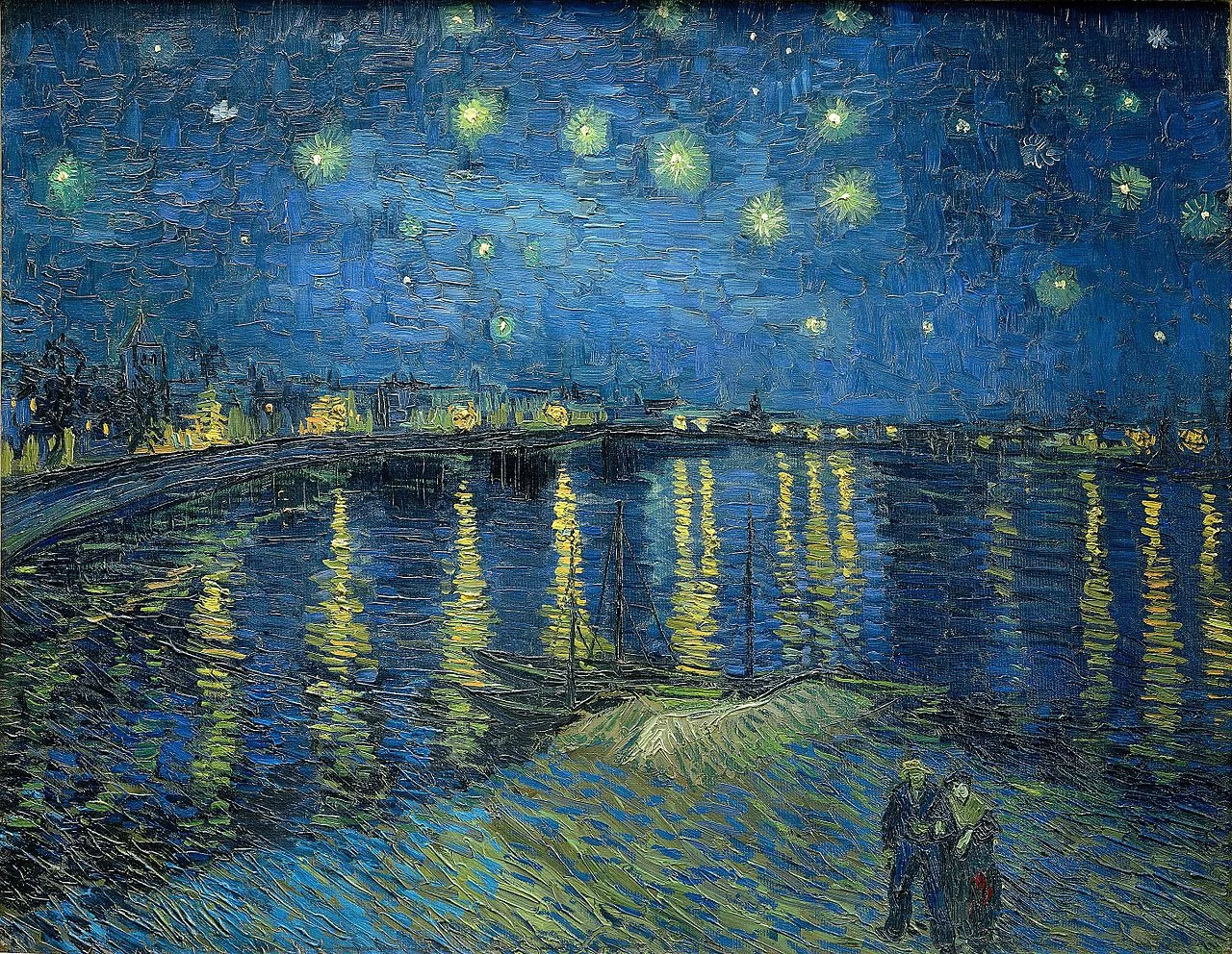 Starry Night Over the Rhône by Van Gogh