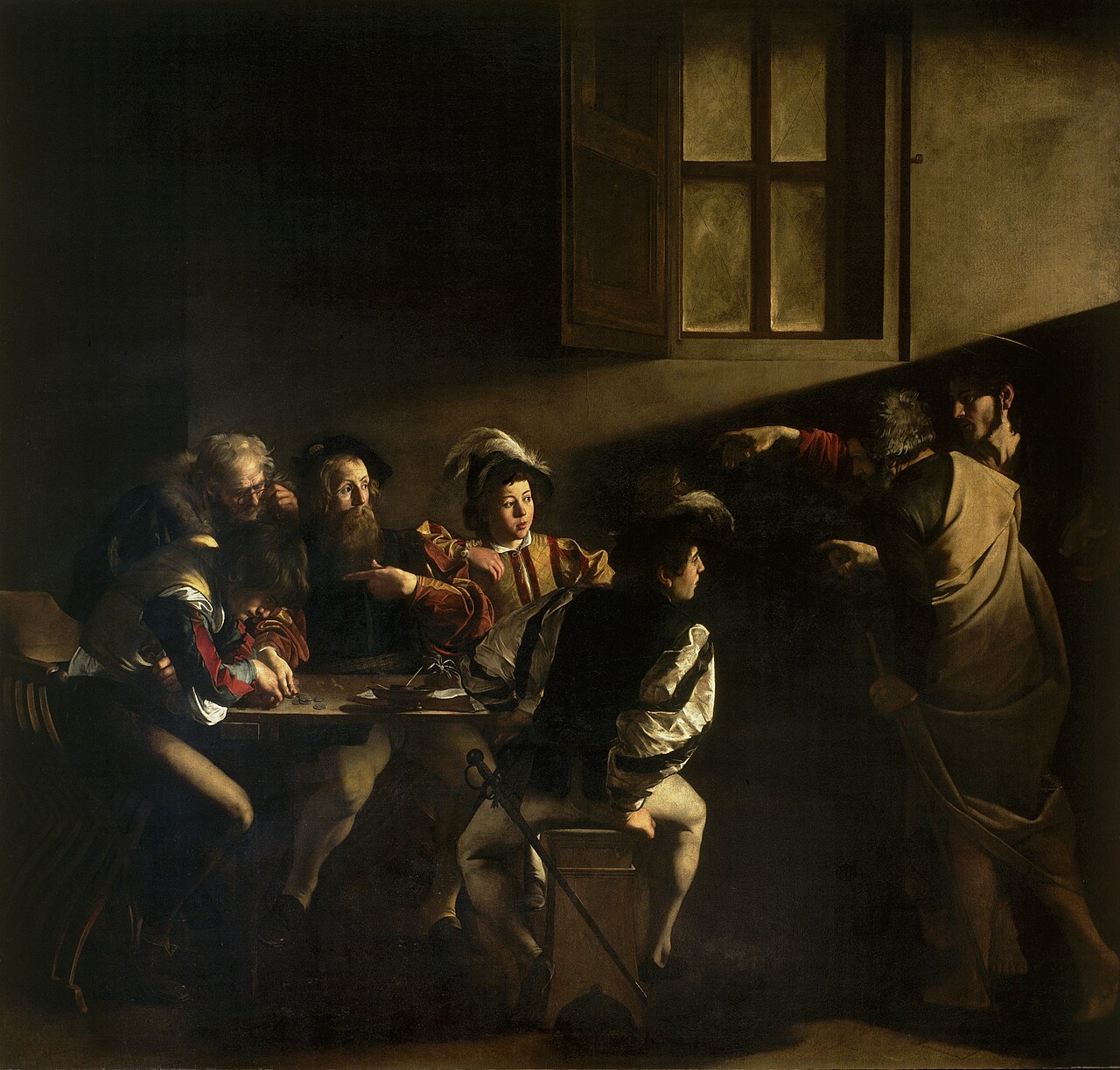The Calling of Saint Matthew by Caravaggio