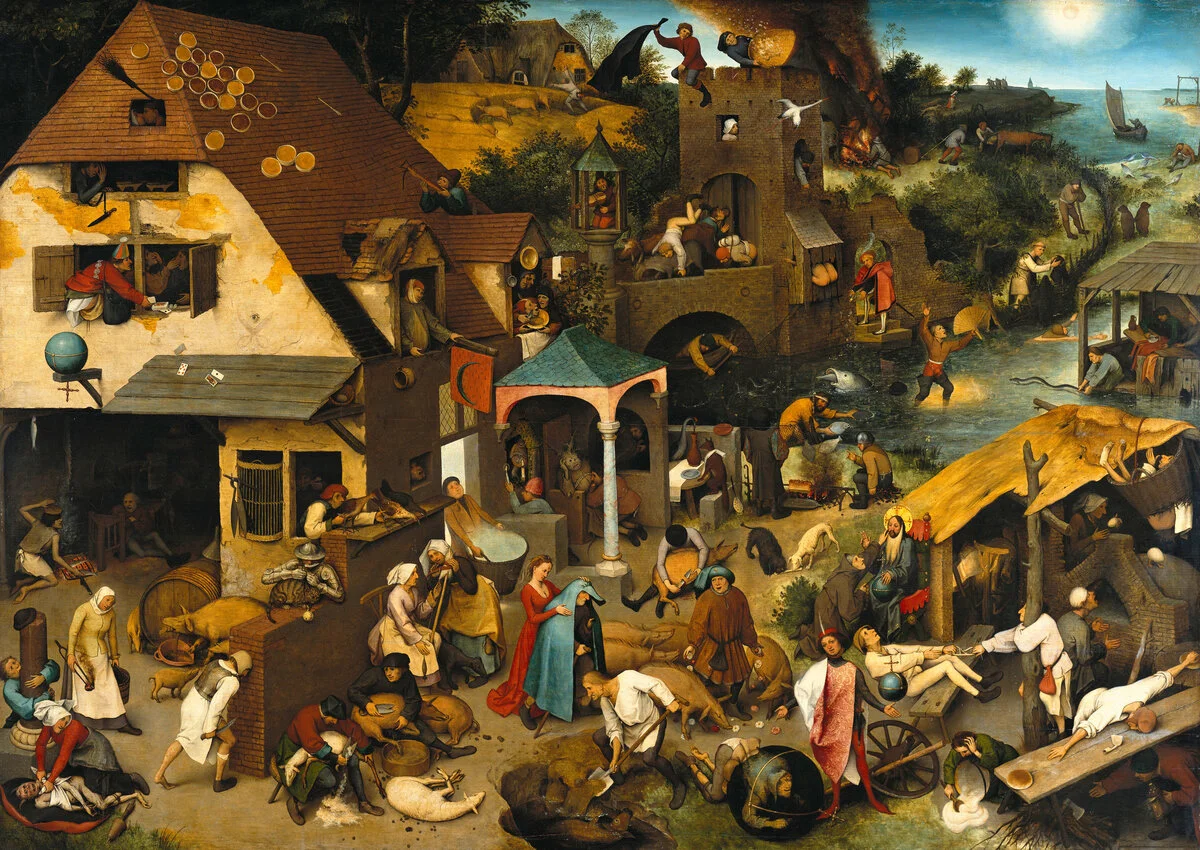 Netherlandish Proverbs by Pieter Bruegel