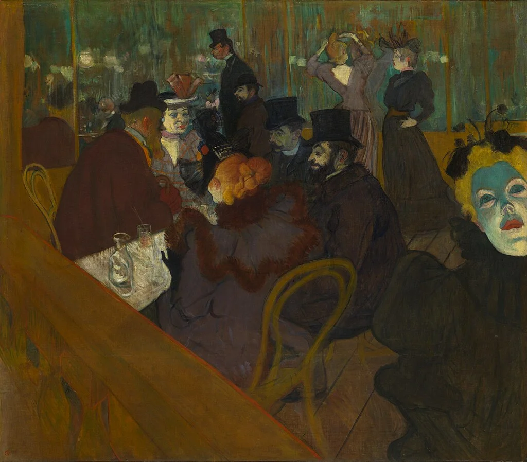 At the Moulin Rouge by Toulouse-Lautrec