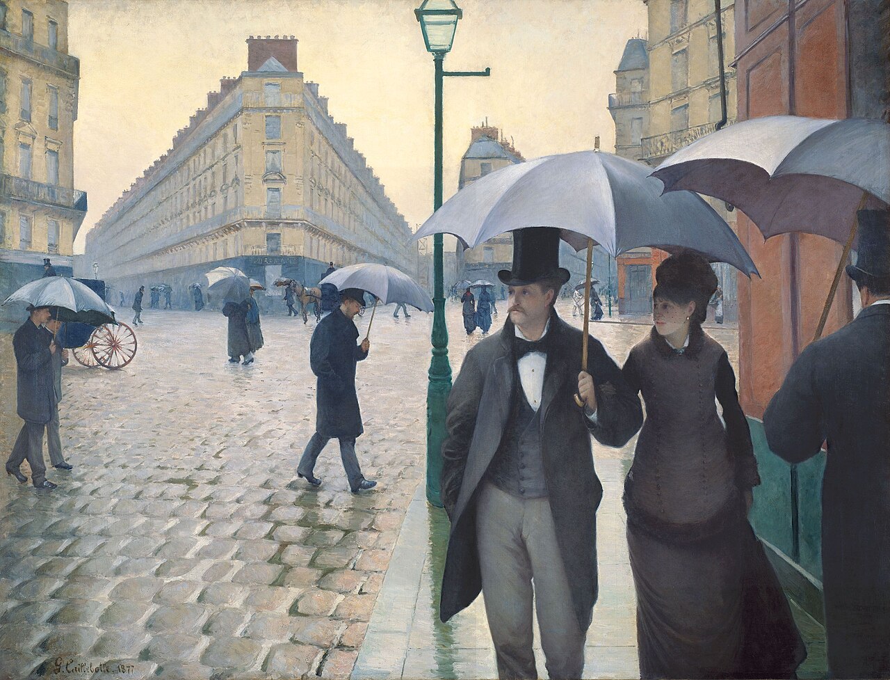 Paris Street; Rainy Day by Gustave Caillebotte