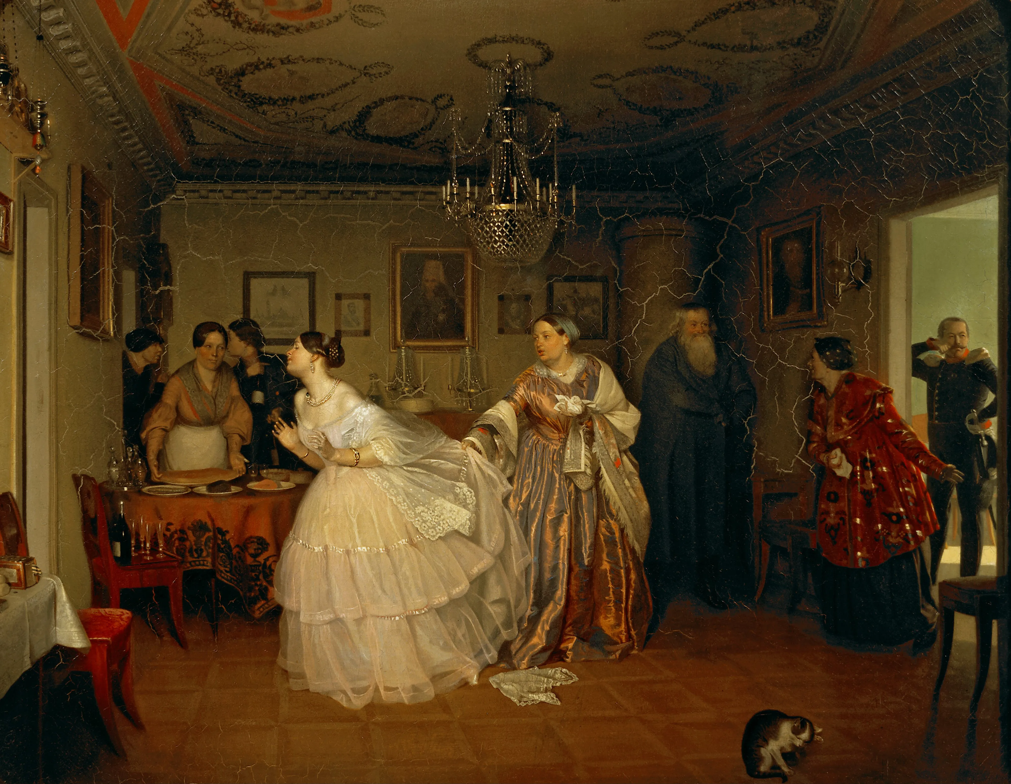 The Major's Marriage Proposal by Pavel Fedotov, 1851